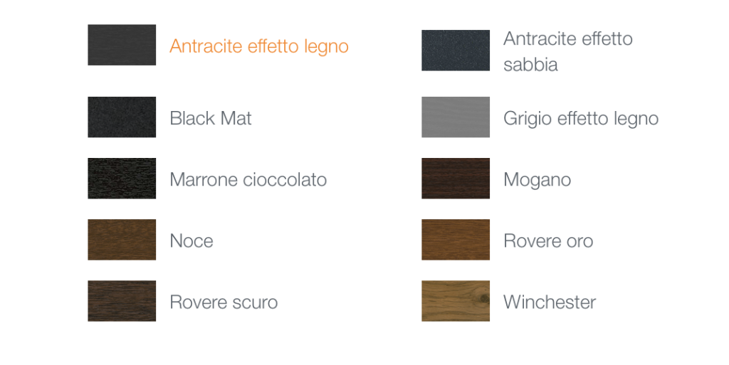 secondo range di colori infissi e design porteshop