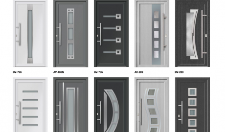 serie di portoni in pvc da esterno linea smartline